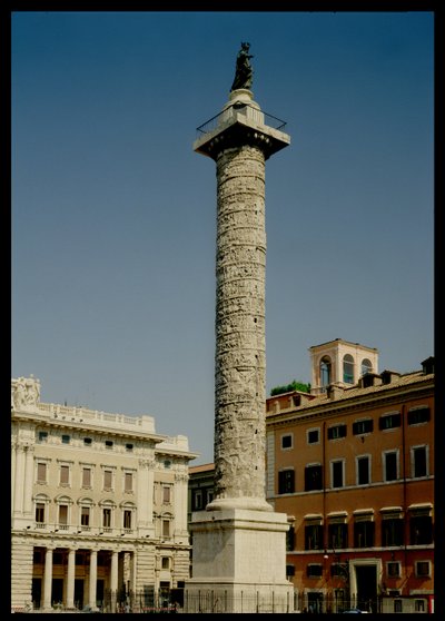 Vista della Colonna di Traiano, 113 d.C. da Roman